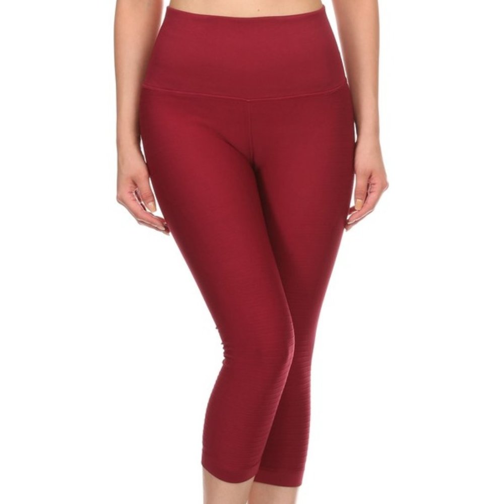 Workout Women Capri Legings High Compression Pants - Picture 6 of 8